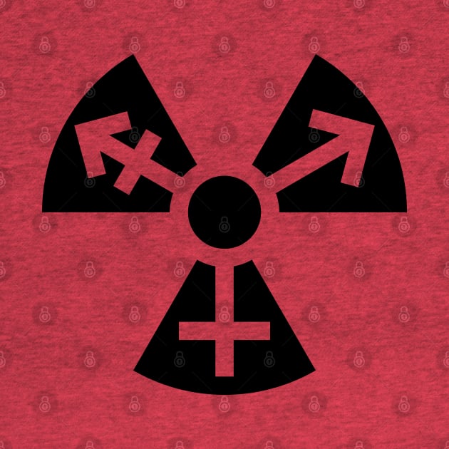 Trans Radiation Symbol - Black by GenderConcepts